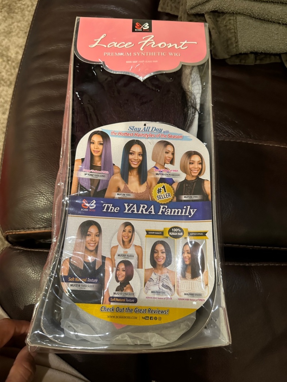 Lace Front YARA Family Premium Synthetic Wig — Black